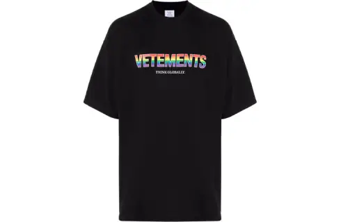 Vetements Rainbow Logo T Shirt