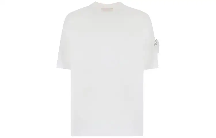 PRADA T Shirts Men's White Crew Neck Moderate Straight Fit