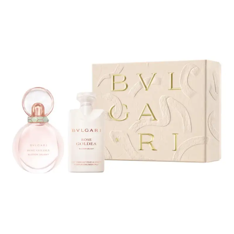 BVLGARI Bvlgari, spring body milk, gift box, perfume, set contains rose, peony rose, 50 ml, 75 ml