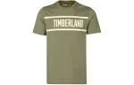 Timberland T Shirts Men's Green Crew Neck Moderate Straight Fit