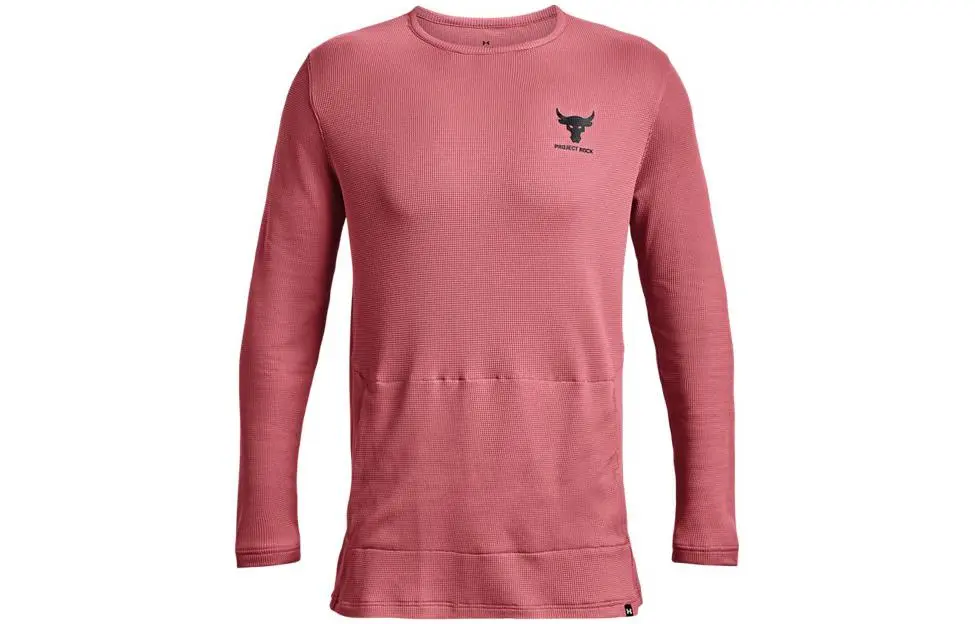 Under Armour T-Shirts Men's Pink Crew Neck Moderate Straight Fit