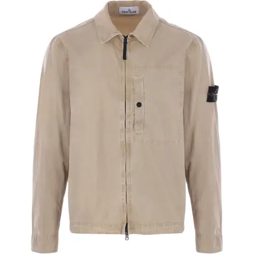STONE ISLAND SS25 Jackets & Coats Men's Light Beige