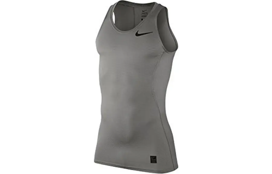 Nike T-Shirts Men's Gray Crew Neck Moderate Straight Fit