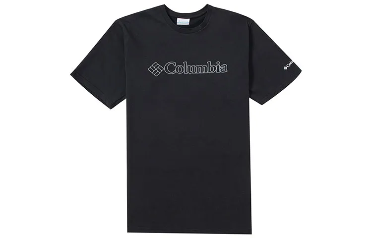Columbia T-Shirts Unisex Black Crew Neck Moderate