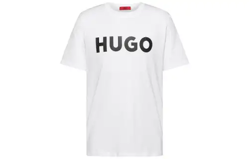 Hugo Logo Printed Regular Fit T Shirt