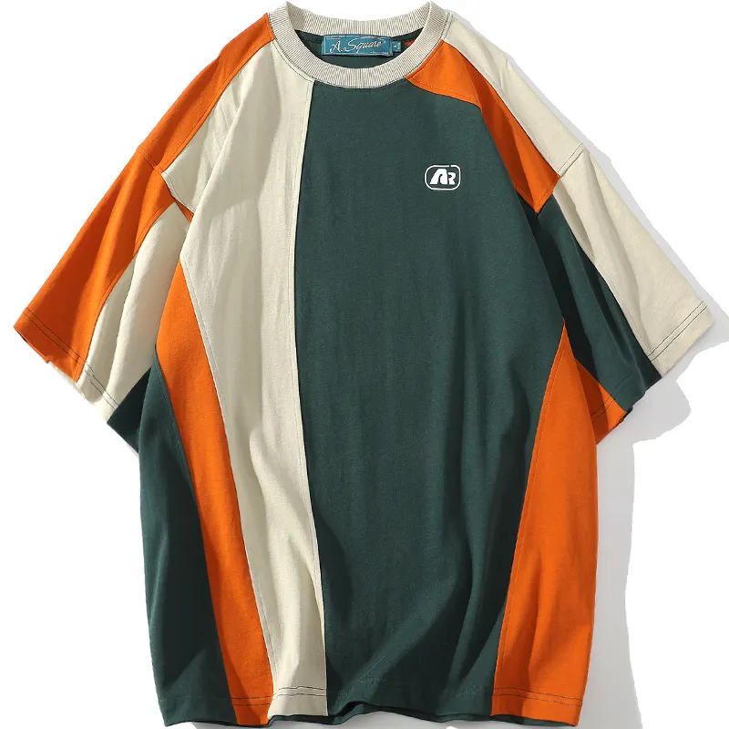A SQUARE ROOT T Shirts Unisex Orange Crew Neck Moderate Straight Fit