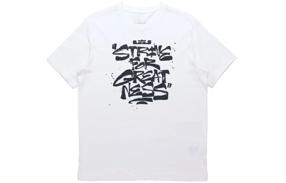 Nike T-Shirts Men's White Crew Neck Moderate