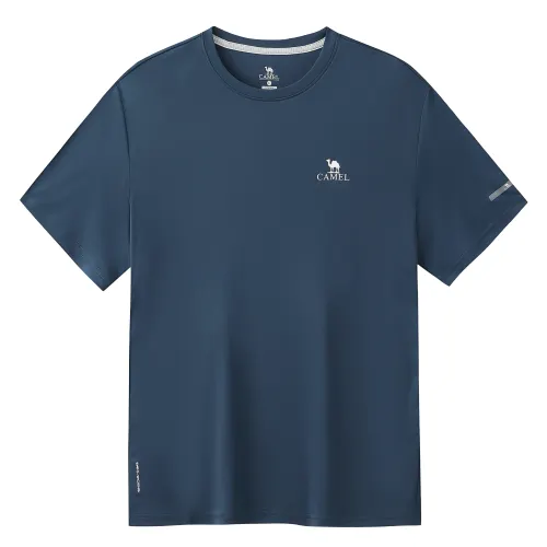 CAMEL Travel refreshing breathable sports quick dry T-shirt for leisure with a round collar