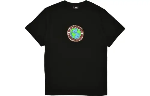 Stussy T Shirts Men's Crew Neck Moderate Straight Fit