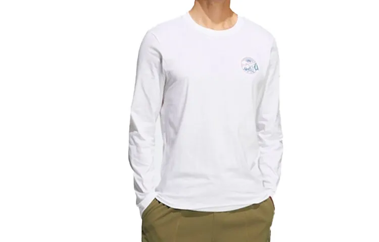 Adidas T-Shirts Unisex White Crew Neck Moderate
