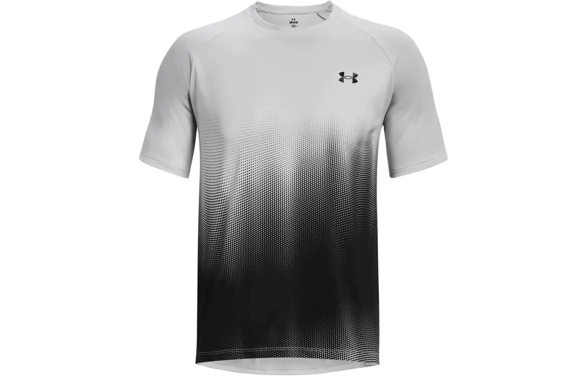 Under Armour T-Shirts Men's Halo Gray Crew Neck Moderate Straight Fit