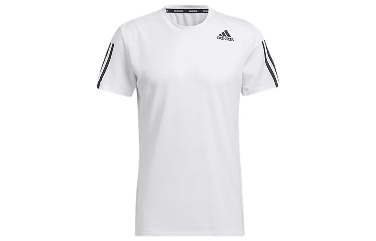 Adidas T-Shirts Men's White Crew Neck Moderate
