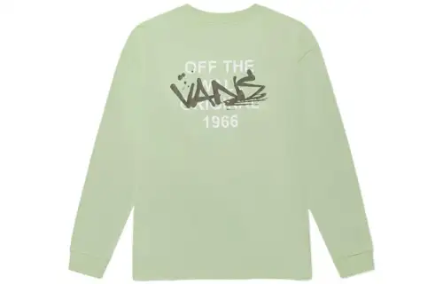 Vans T Shirts Unisex Green Crew Neck Moderate Straight Fit