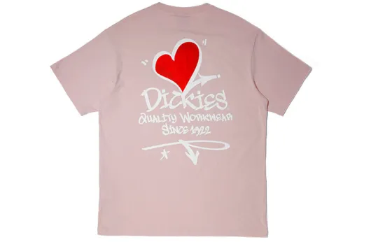 Dickies T Shirts Unisex Dirty Pink Crew Neck Moderate Straight Fit