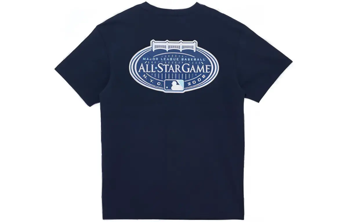 New Era SS22 Letter T Shirt Unisex Navy Blue