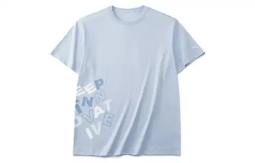 Anta T Shirt Unisex Ceramic Blue