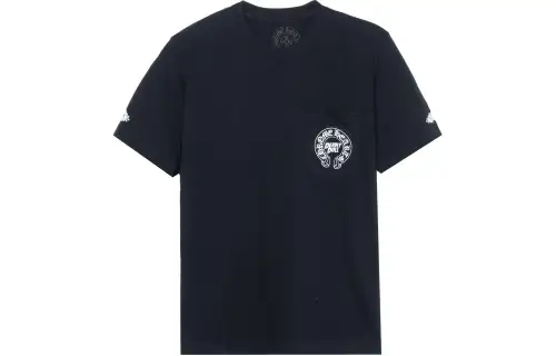 Chrome Hearts T Shirts Unisex Black Crew Neck Moderate Straight Fit
