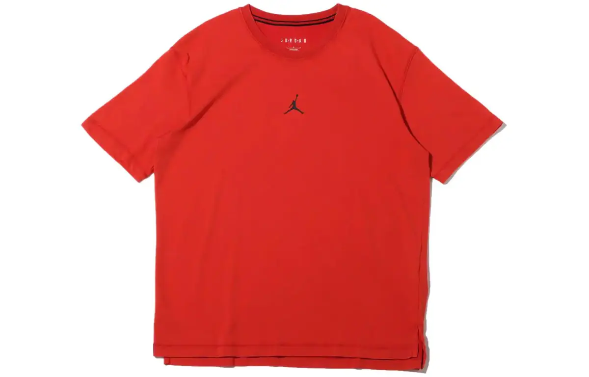 Jordan T-Shirts Men's Red Crew Neck Moderate