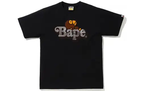 Bape Color Camo Milo On Bape Tee