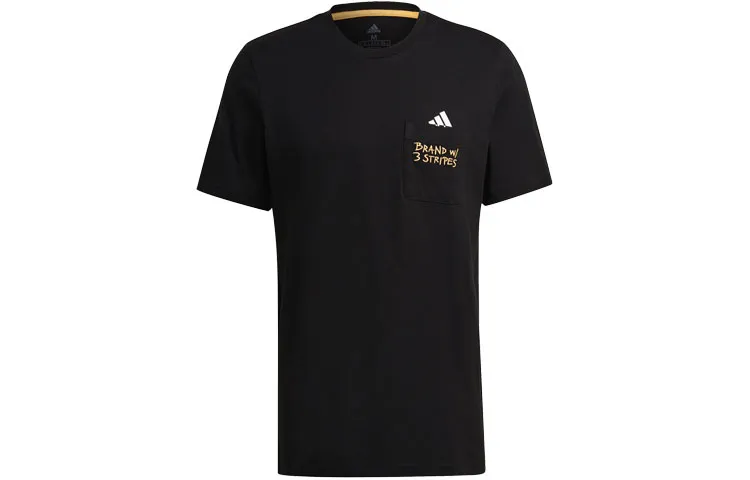 Adidas T-Shirts Men's Crew Neck Moderate Straight Fit