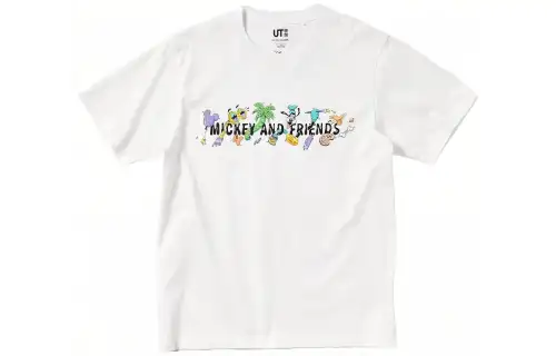 UNIQLO x Steven Harrington Drop Shoulder Sleeve T Shirt Unisex White