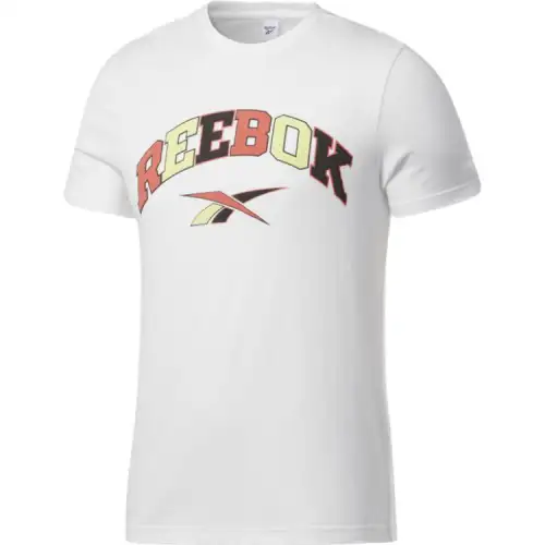 Reebok T Shirts Unisex White Crew Neck Moderate Straight Fit