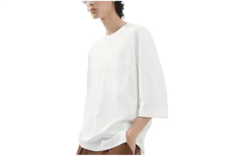 UNIQLO U Collection SS23 Drop Shoulder Sleeve T Shirt Unisex White