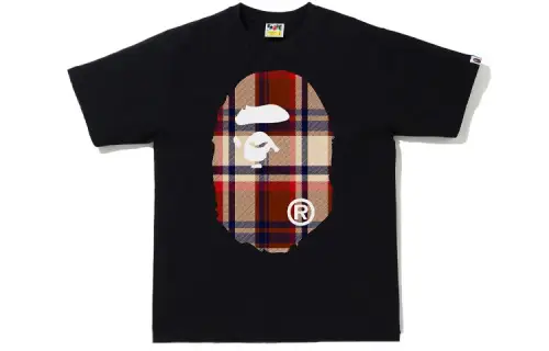 Bape Check Big Ape Head Jr Kids Tee