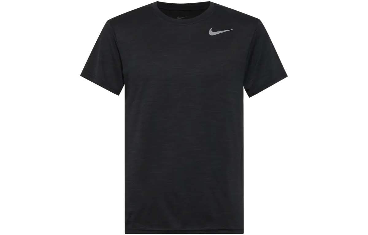 Nike T-Shirts Men's Black Crew Neck Moderate