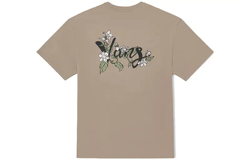 Vans T Shirts Unisex Light Umber Crew Neck Moderate Straight Fit