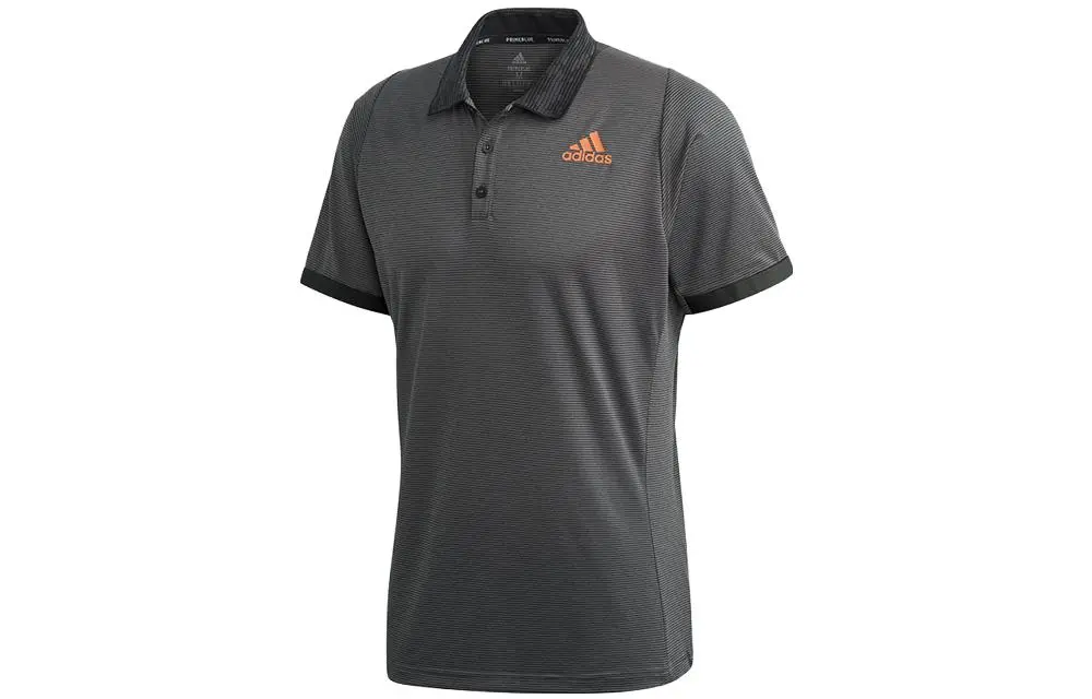 Adidas T-Shirts Men's Tim Gray Polo Collar Moderate