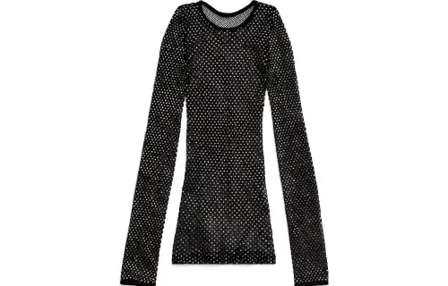 Balenciaga Crystal Mesh Top