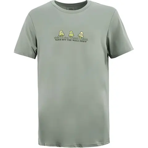 Vans T-Shirts Unisex Green Crew Neck Moderate Straight Fit