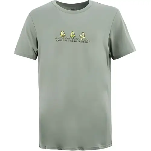 Vans T Shirts Unisex Green Crew Neck Moderate Straight Fit