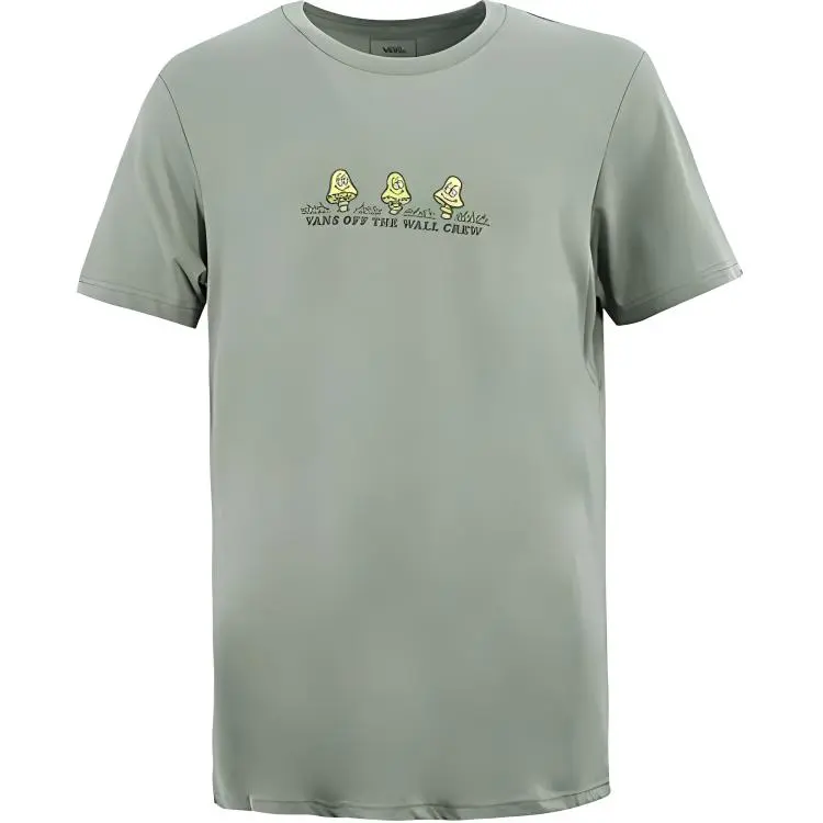 Vans T-Shirts Unisex Green Crew Neck Moderate Straight Fit
