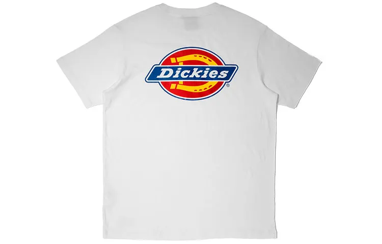 Dickies T Shirts Unisex White Crew Neck Moderate Straight Fit