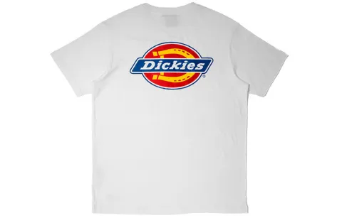 Dickies T Shirts Unisex White Crew Neck Moderate Straight Fit