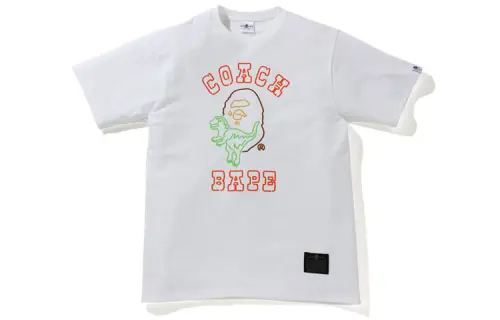 A BATHING APE x COACH T Shirt Unisex White