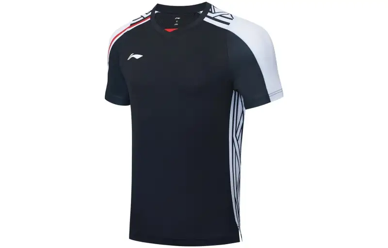 Li Ning Badminton Collection T Shirt Unisex Black