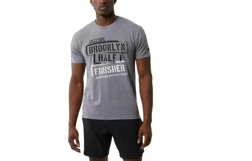 New Balance RBC Brooklyn Half T Shirt Men's Gray