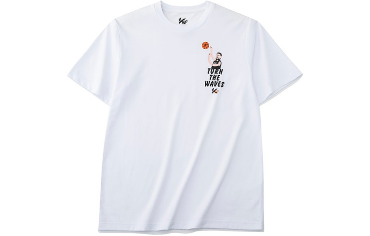 ANTA Basketball Collection T Shirts Men's White Crew Neck Moderate Straight Fit
