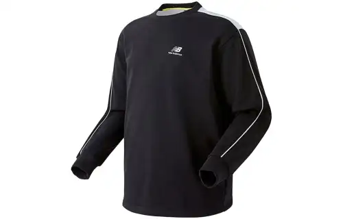 New Balance T Shirts Men's Black Crew Neck Moderate Other