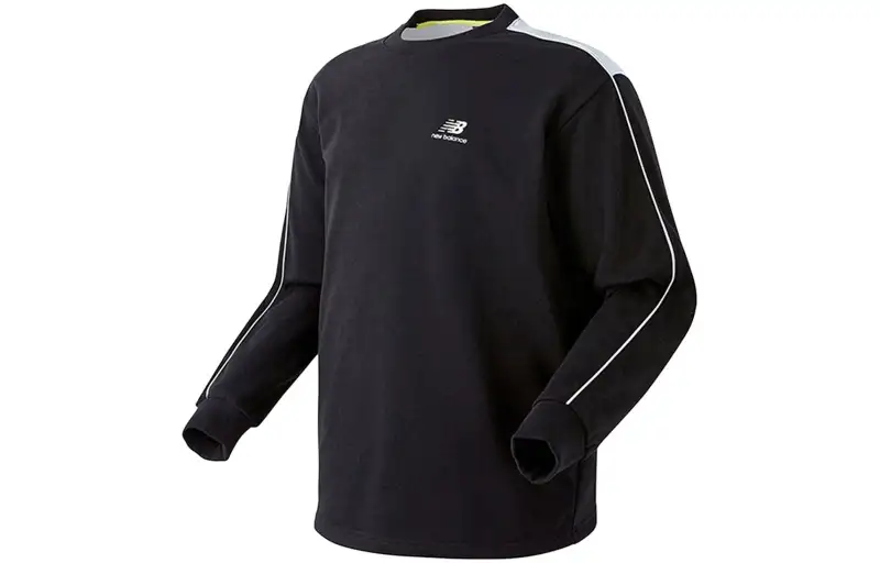 New Balance T Shirts Men's Black Crew Neck Moderate Other