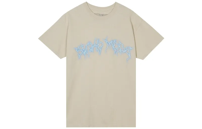 Travis Scott T Shirts Unisex Khaki Crew Neck Moderate Straight Fit