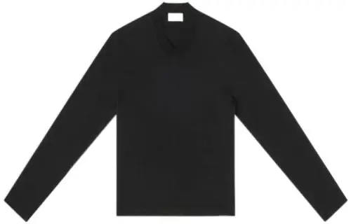 Balenciaga T Shirts Men's Black V Neck Moderate