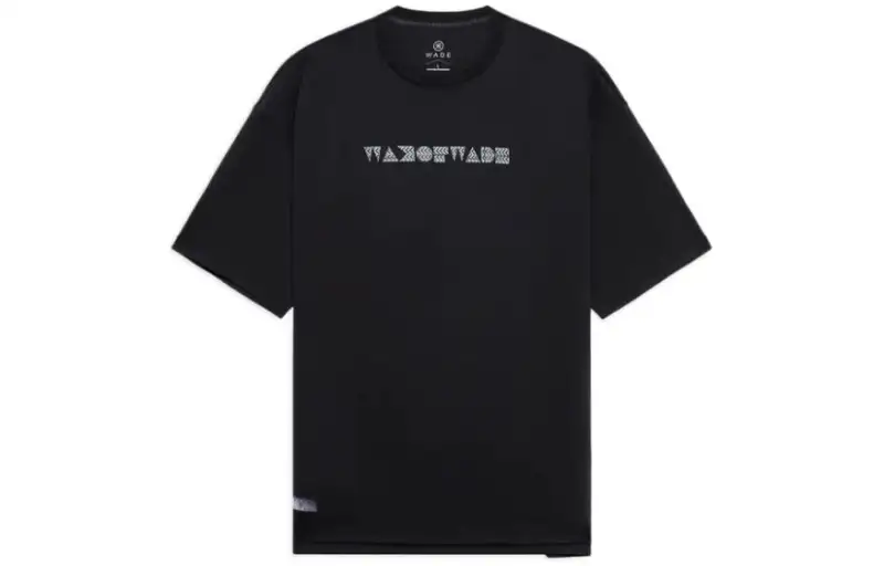 Li Ning T Shirts Men's Black Crew Neck Moderate