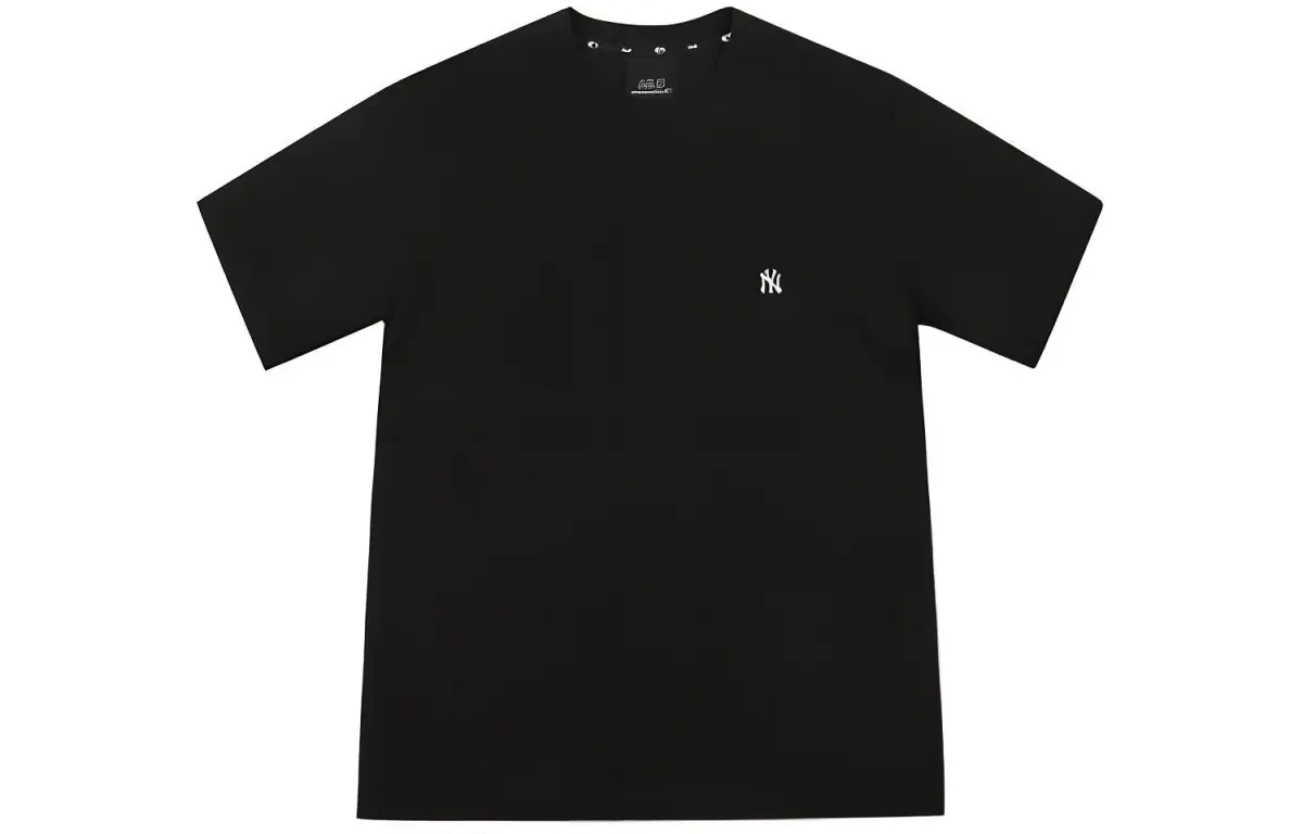 MLB New York Yankees T-Shirts Unisex Black Crew Neck Moderate Straight Fit