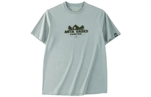 ANTA Champion Series T Shirts Men's Oasis Khaki Crew Neck Moderate Straight Fit