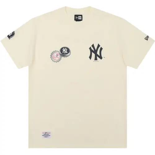 New Era SS23 New York Yankees Logo Print Casual Crewneck T-Shirt