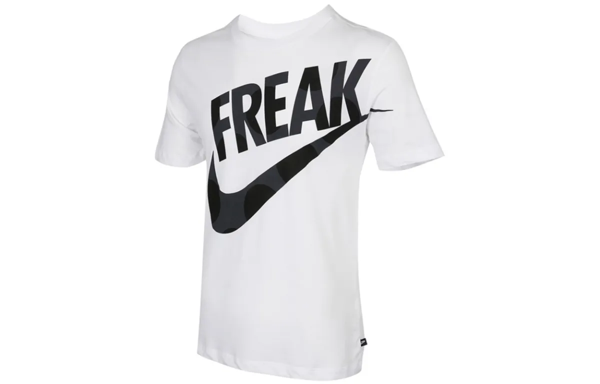 Nike T-Shirts Men's White Crew Neck Moderate